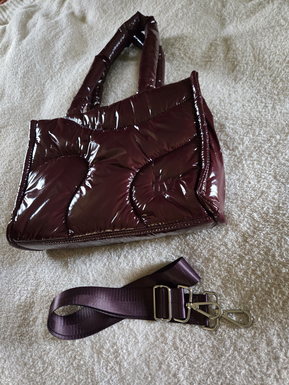 Thirty Years Ltd Edition Midi Drift Crossbody/Shoulder Bag/Tote In Black Cherry
